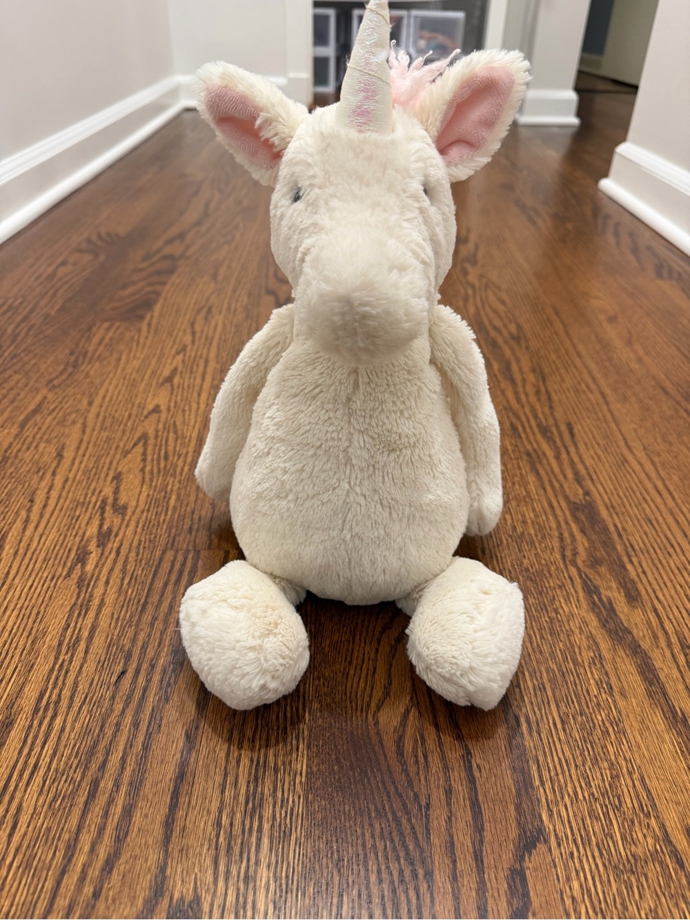 Jellycat Cream & Pale Pink Plush Unicorn - Picture 6 of 6